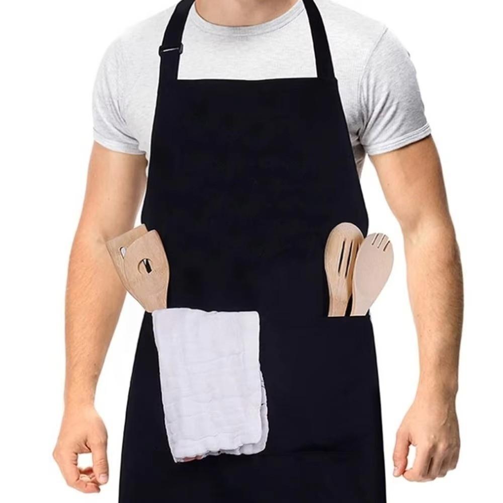Oilproof Chef Aprons Adjustable Straps Cooking Aprons New Work Apron For Women Men