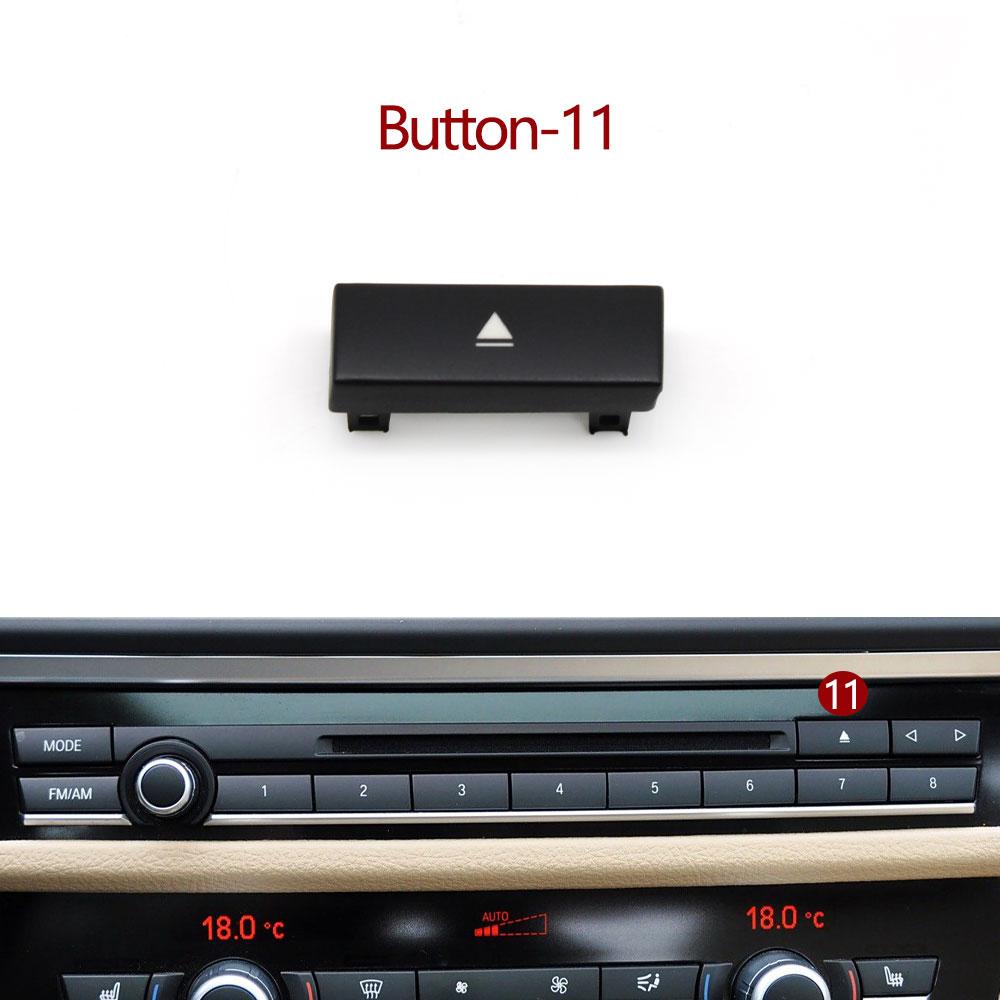 Dashboard Multimedia Radio CD Player Digit Button Switch Cover For BMW 5 5GT 6 7 Series F07 F06 F12 F13 F10 F11 F18 F01 F02 F04