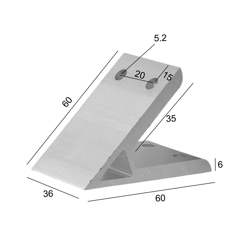 Aluminum Profile Joint 45 Degree Angle Bracket Used With T-bolts Aluminum Alloy Easy To Install Long-lasting Performance