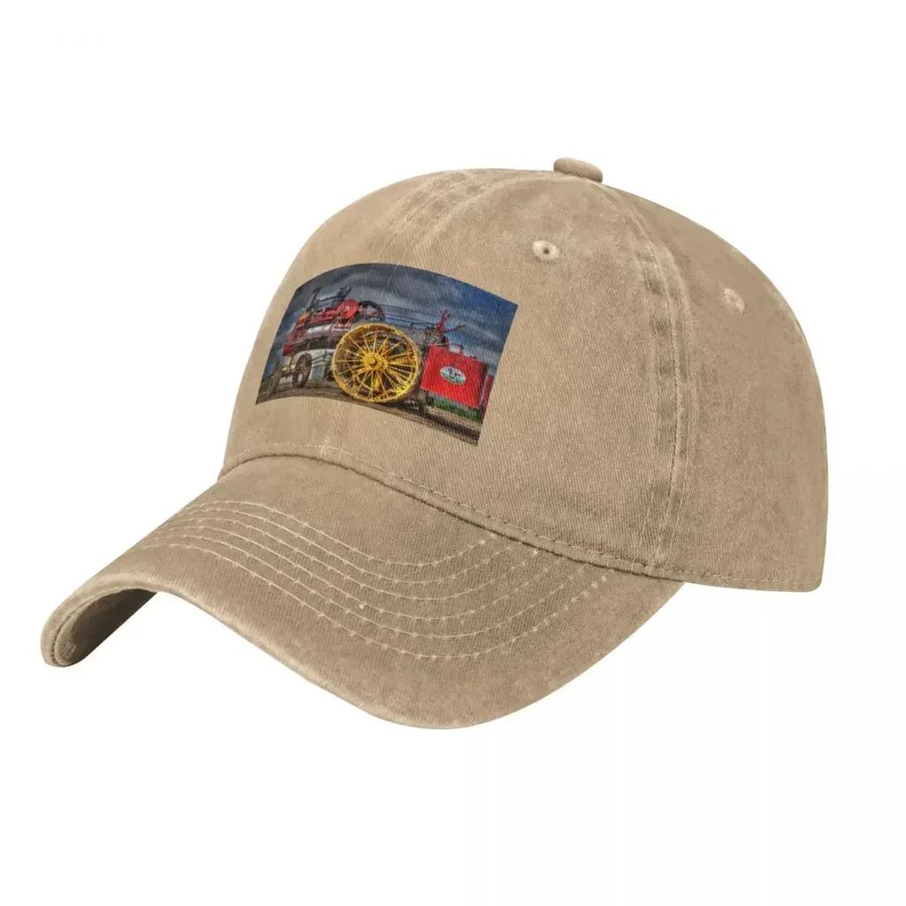 Artistic Russell Steam Traction Engine Baseball Cap western Hat derby hat Golf Luxury Man Hat For Man Women's