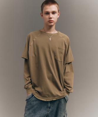 BIG UNION Layered Pigment T-Shirts / Khaki