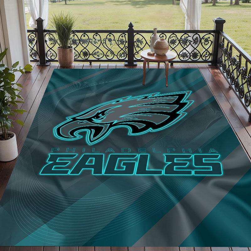 Soft Floor Carpet Philadelphia Eagles Pattern Area Rug Decorative Mat For Home Room Decoration