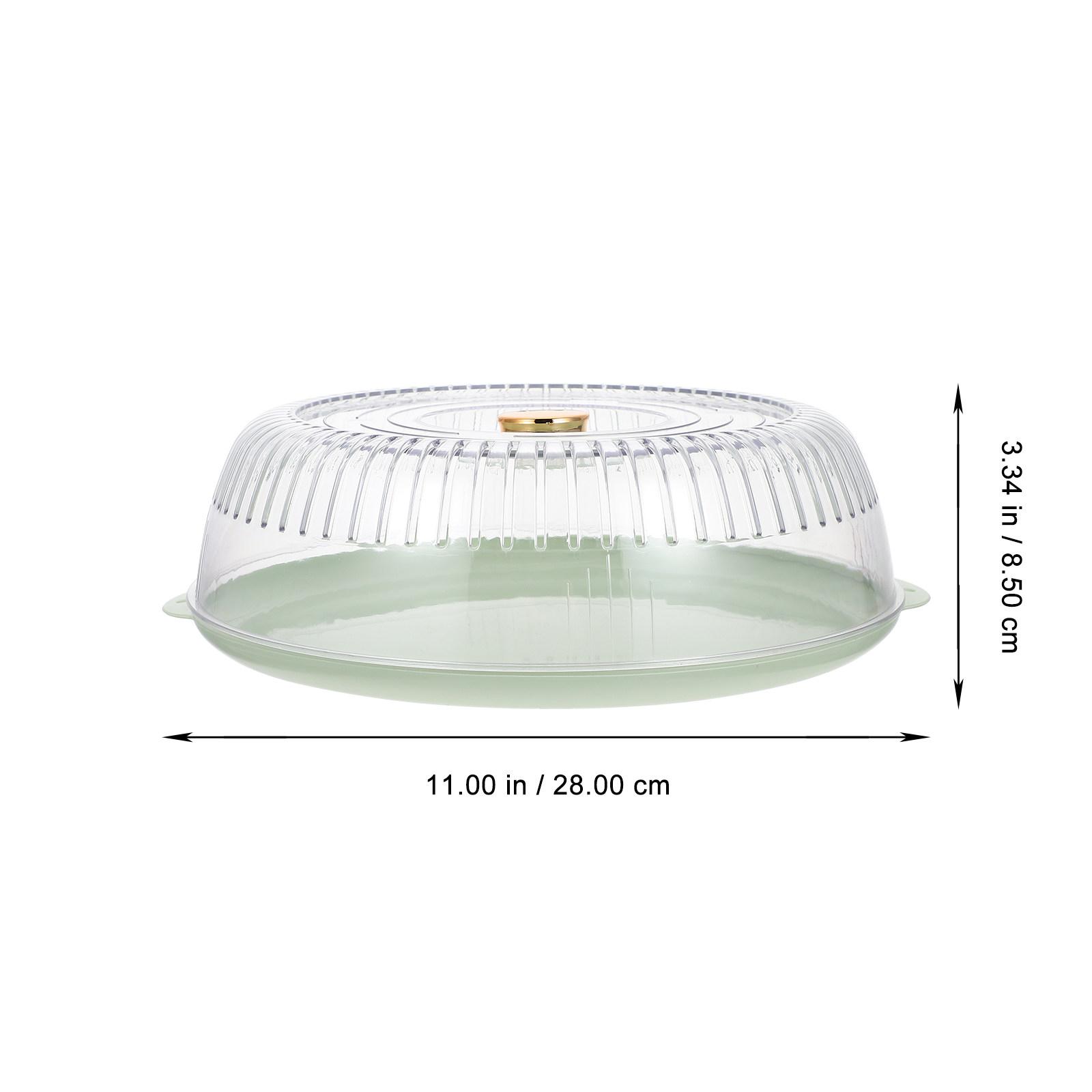 1Set Breathable Food Preservation Cover Cold Resistant Tiered Serving Tray Kitchen Storage Tray Household Food Cover Transparent светло-зеленый