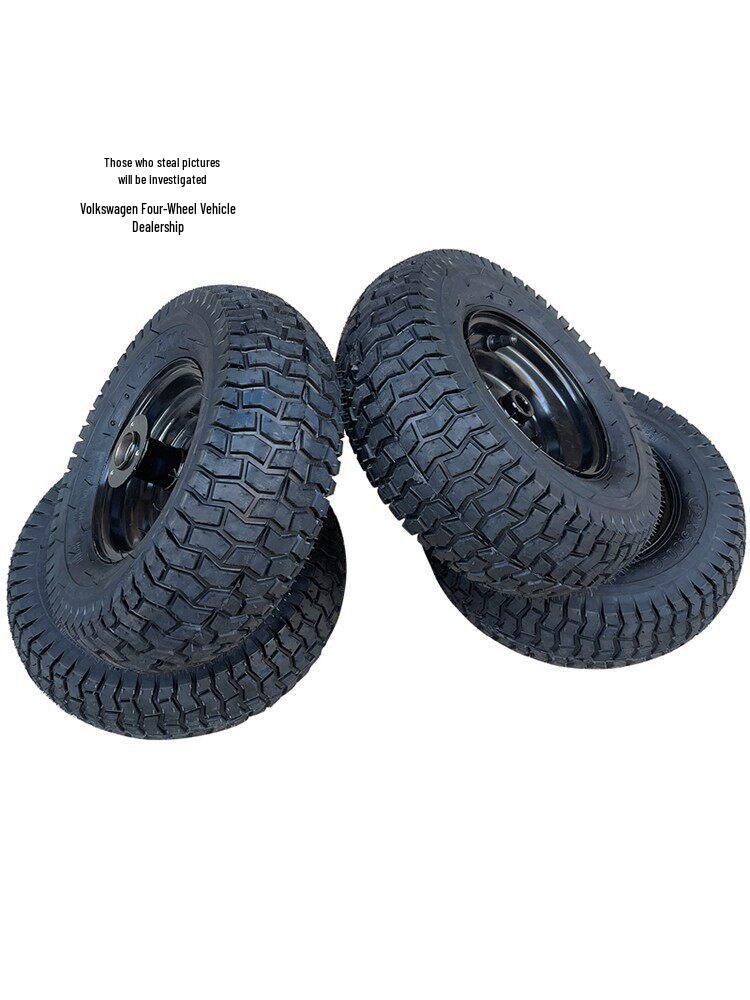 Compact Four-Wheel ATV Go-Kart Lawn Mower Groove Tire Wheel Hub 12x5.00-6 Vacuum