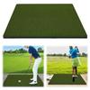 Universal Dual-Turf Golf Mat 5 X 5 FT Shock Absorption Golf Training Swing Mat for Indoor & Outdoor Golf Training Swing Chipping