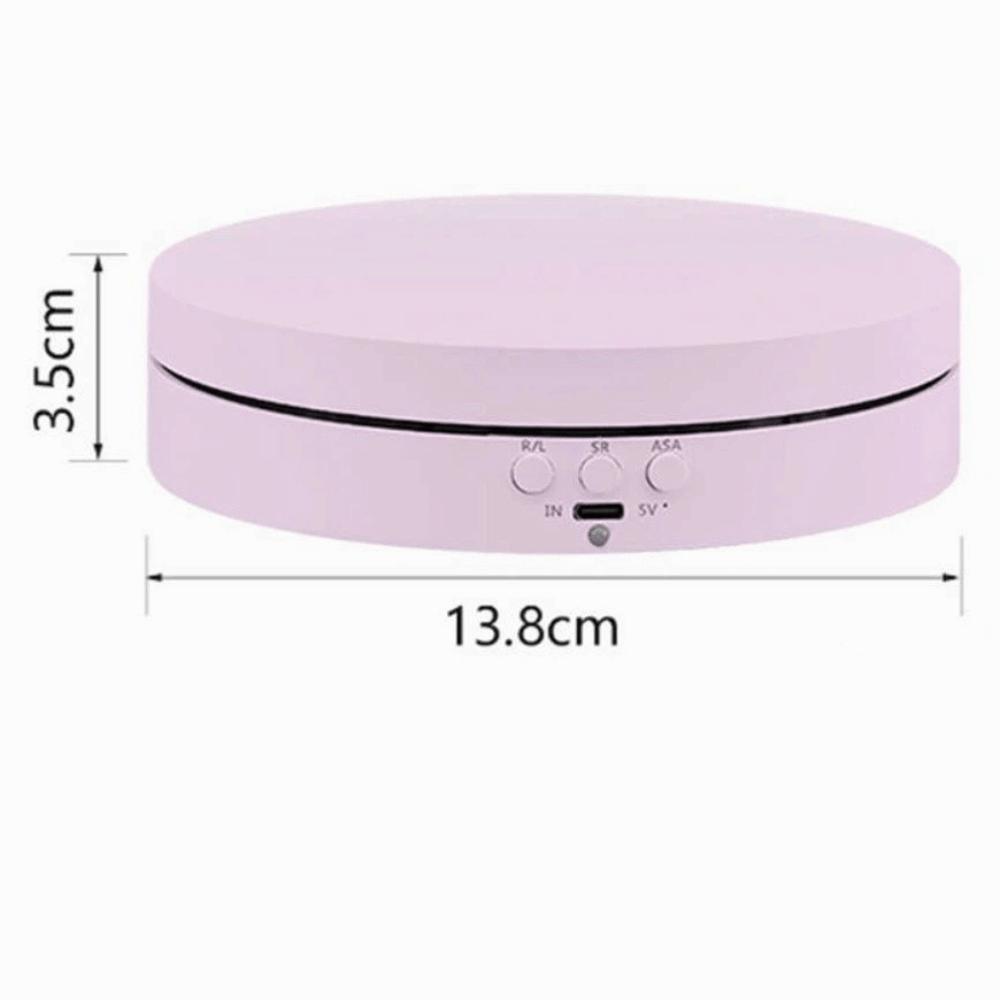 3 Speeds Jewelry Rotating Turntable Motorized 360 Degree Turntable  Photography Displays