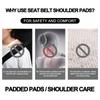 1/2Pcs Car Safety Belt Shoulder Cover Pad Plush Seat Belt Shoulder For KIA K5 K9 Sorento Ceed Sportage Carnival Stinger Forte Niro Cadenza