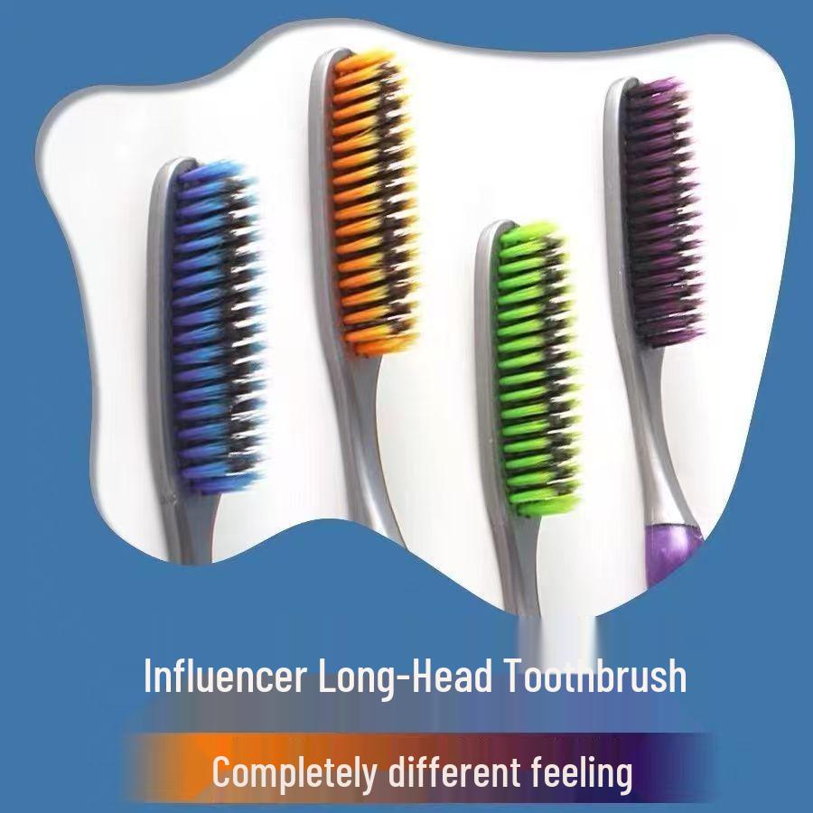 Deluxe Soft Bristle Toothbrush with Large Brush Head - High-Density Family Set