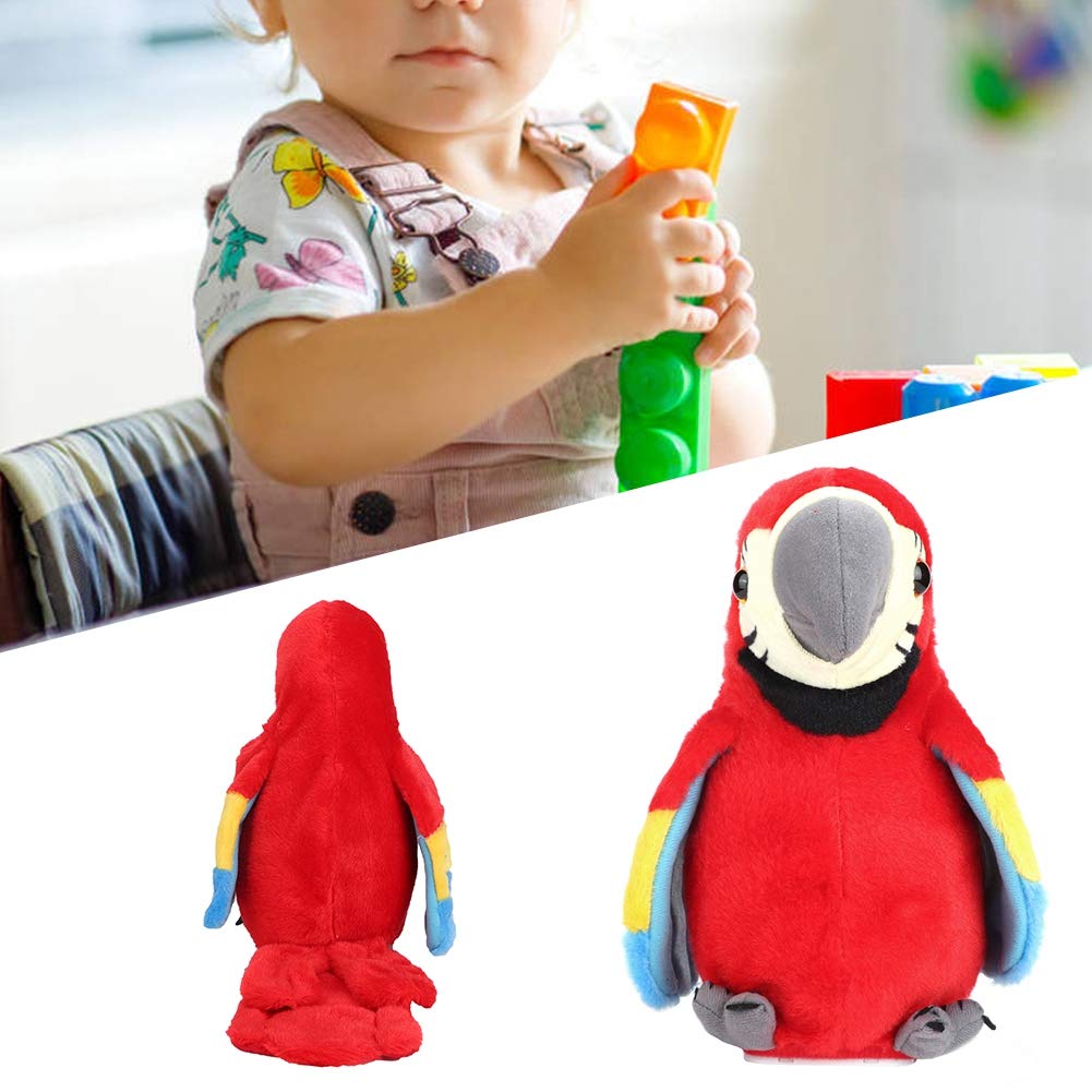 Talking Plush Toy, Talking Parrot, Robotic Bird, Pet Robot, Talking Bird Plush Toy with Recording Function, Cute Doll Toy, Educational Toy, Birthday,