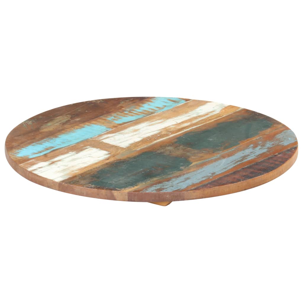 Round Table Top 50 Cm 25 27 Mm Reclaimed Solid Wood