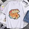 Women Humor Summer Fashion Short-sleev Shirt Streetwear Funny Anime Cartoons Lego-las Printed T-shirt Top for Aesthetic Clothes