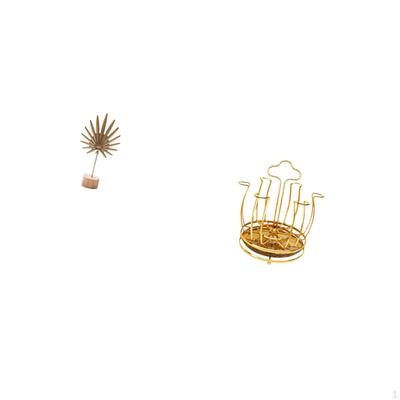 Nordic Abstract Metal Sculpture And Rotating Cup Rack Ornament for Home Table Party Cabinet Living