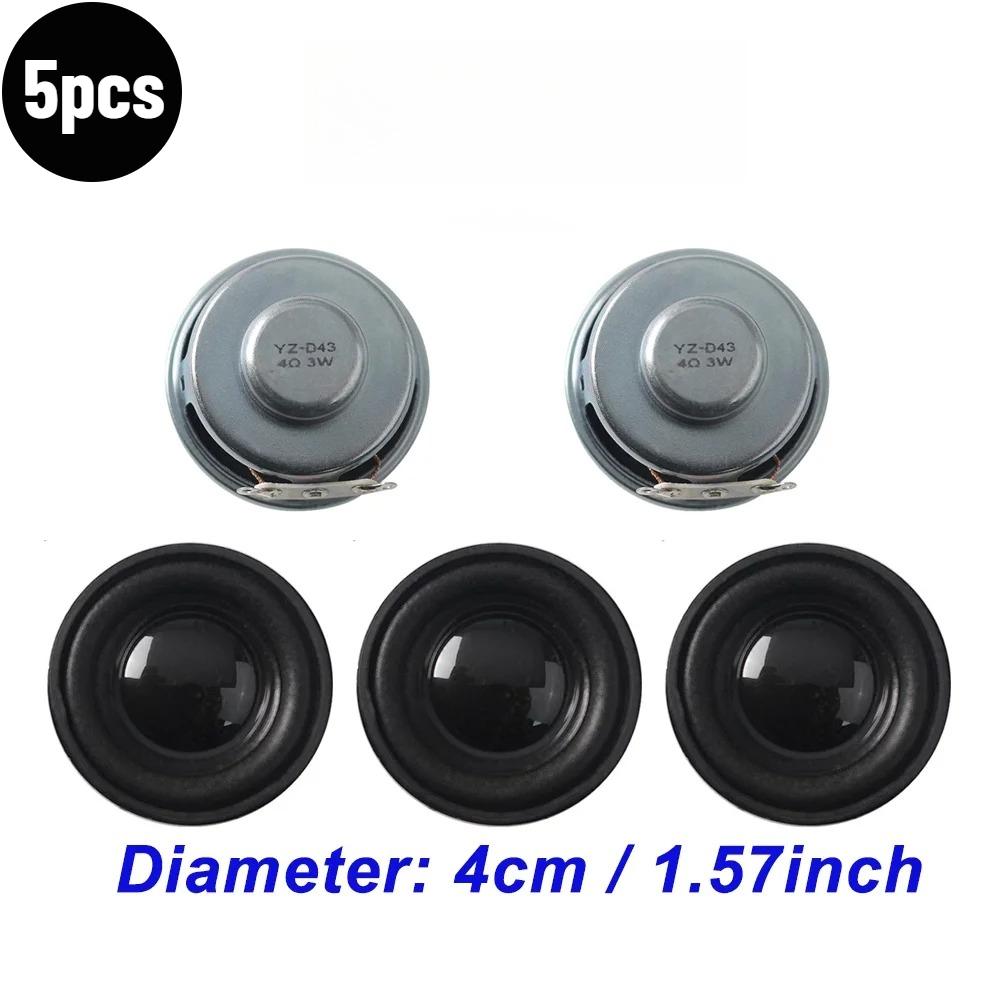1-10pcs Mini Speaker 3W 4R  Horn Diameter 40MM Amplifier Rubber Gasket Loudspeaker 3-Watt 4 Ohm for Arduino / Diy