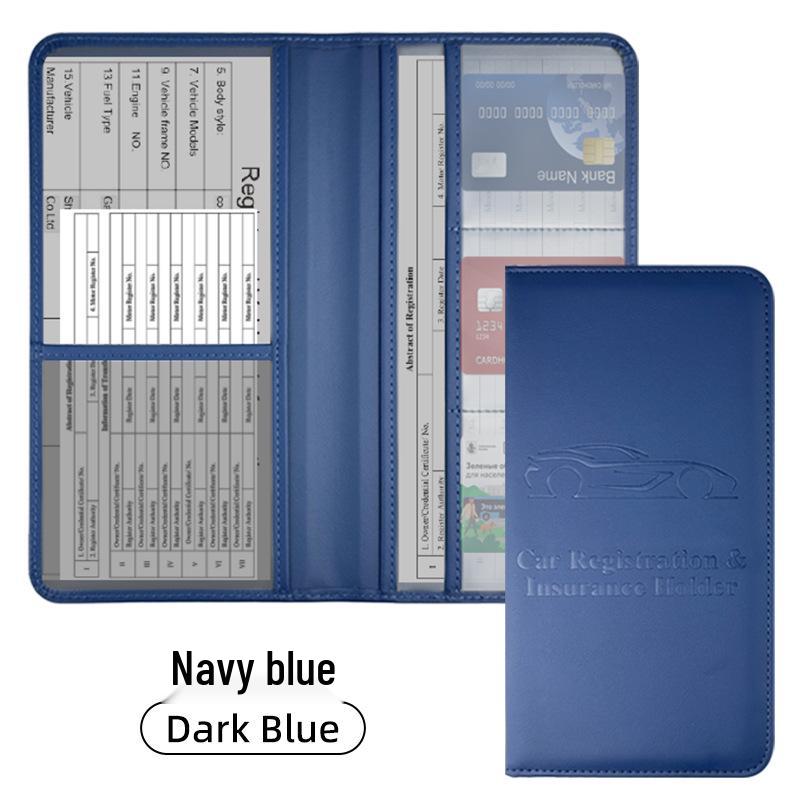 American Driver's License PU Leather Wallet: Car Registration & Insurance Document Holder