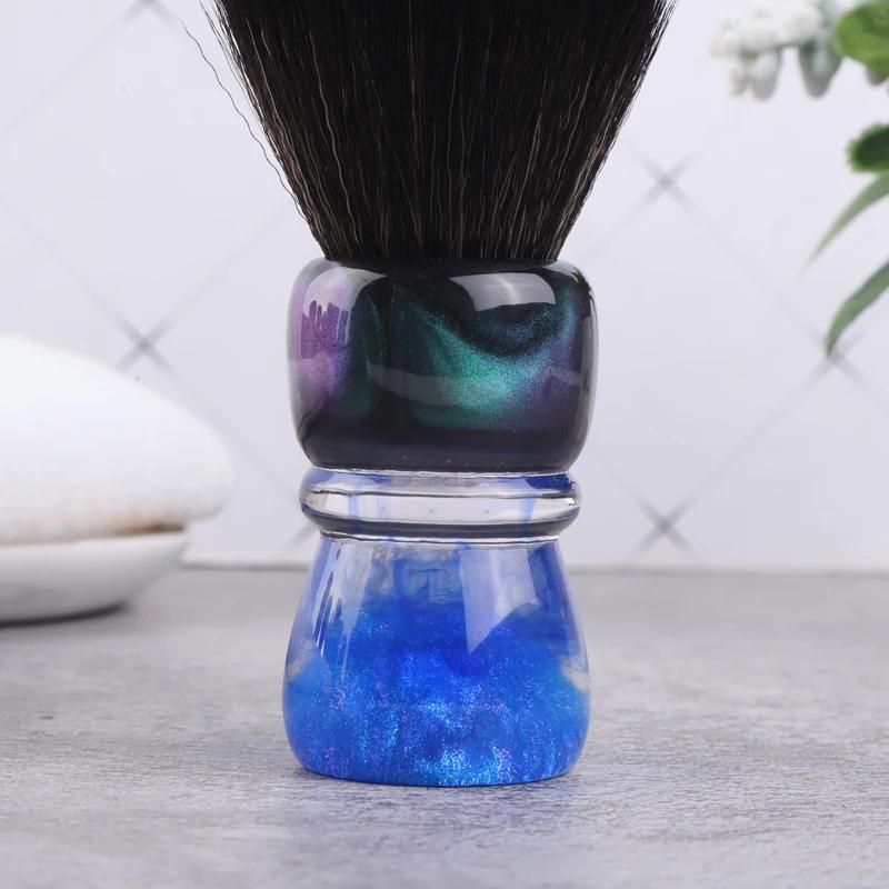 YAQI OCEAN 28mm Synthetic Hair Resin Handle Men Wet Shaving Brush 67MM Handle Height And 57MM Loft Size For Mens Shaving Brush