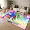 Custom Name Text Crystal Velvet Rug,Rainbow Friends Soft Plush Decorative Non Slip Floor Carpet