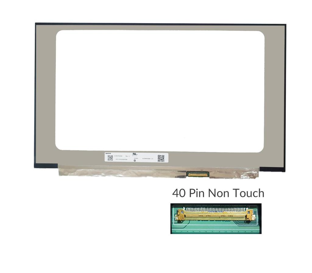 FULLCOM Inch Replacement Gaming LCD Panel Compatible Screen Models FHD IPS 40PIN 144Hz 15.6 (Non-Touch) N156HRA-EA1, LM156LF2F01, NE156FHM-NX1,