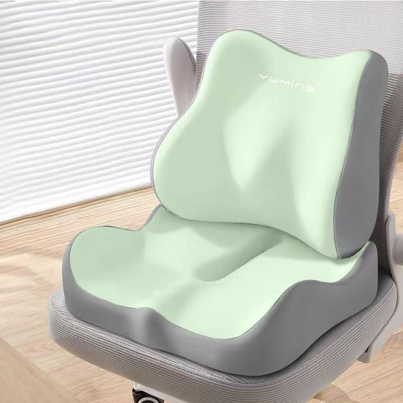 Seat Cushion, Lumbar Support,Breathable Comfortable Sitting Office,Lumbar Cushion Fart Pad,Hip and Waist Protection,Memory Cotton,Sedentary Tool