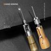 Leather Hand Sewing Machine Waxed Thread Sewing Tool Leather Craft Edge Stitching Belt Strips Shoemaker Tools Hand Stitcher