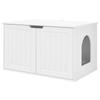 vidaXL Cat House White 85 X 55 X 50.5 Cm Engineered Wood