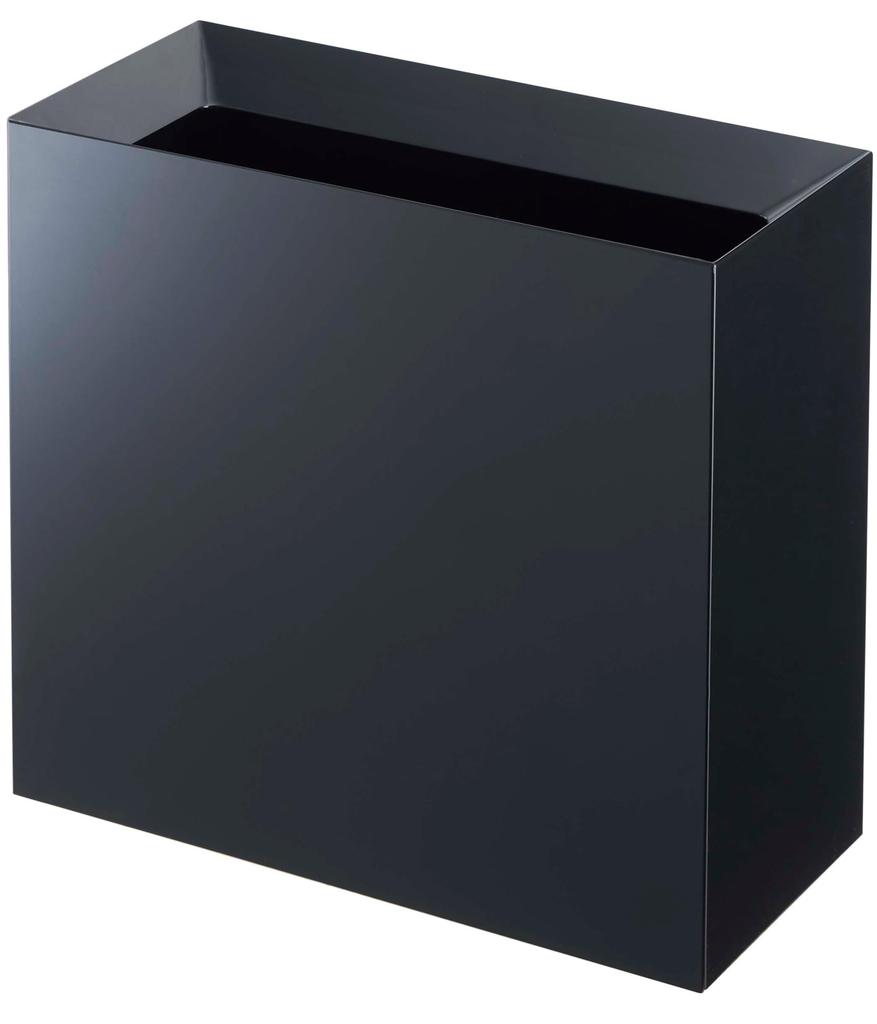 Yamazaki Tower Trash Can, Wide, Black, Approx. W36 x D16 x H33cm, Square, 4495