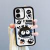 KEYSION Stoßfeste Hülle für OPPO A6x 5G mit Lanyard Weiches Silikon Niedliche 3D Cartoon-Puppe Handy-Rückseite für OPPO A6t 5G