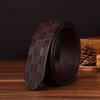 Headless Belt Men'S Genuine Leather First Layer Cowhide Belt Strip Trend No Buckle Smooth Buckle Belt Plate Buckle Belt No Buckle Head