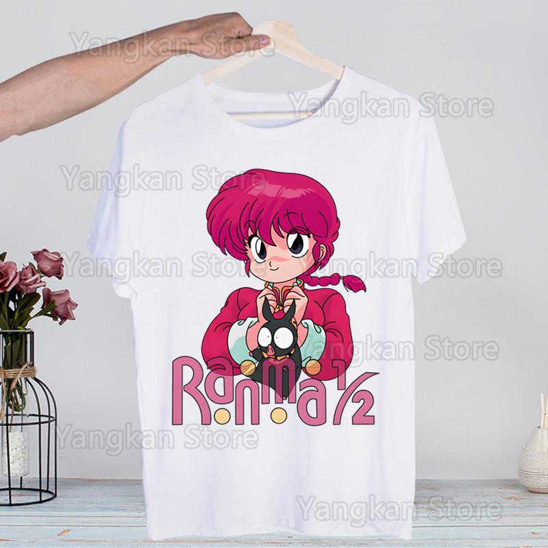 Ranma 12 Shampoo Rumiko Takahashi T-shirts Summer  Unisex Wo Unisex Hip Hop Funny Print Tshirt Streetwear Short Sleeve Tee Top Shirt
