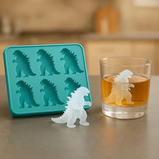Ice Cube Mold Silicone Dinosaur Shape Ice Shape Non-Stick Food-Grade Oven Safe Ice Mould Kitchen Gadget