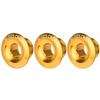 3Pcs 18mm Aluminum Alloy   Shaft   Screw Nut Accessory Cycling Crank Cover(black)