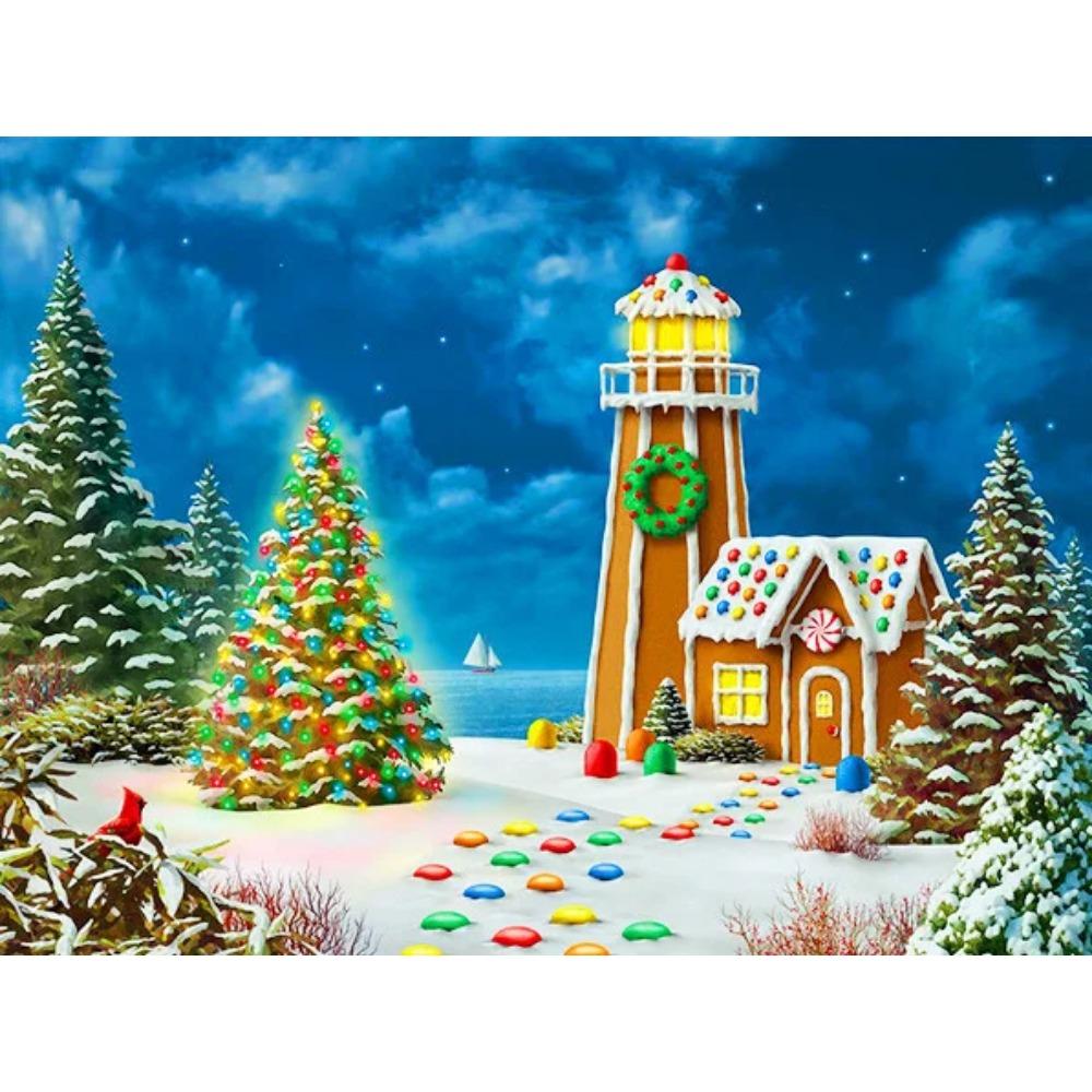 Pittura diamante arte trapano completo pupazzo di neve albero di Natale pittura diamante fatto a mano giorno nevoso fai da te diamante mosaico pittura decorazione della casa regalo di Natale