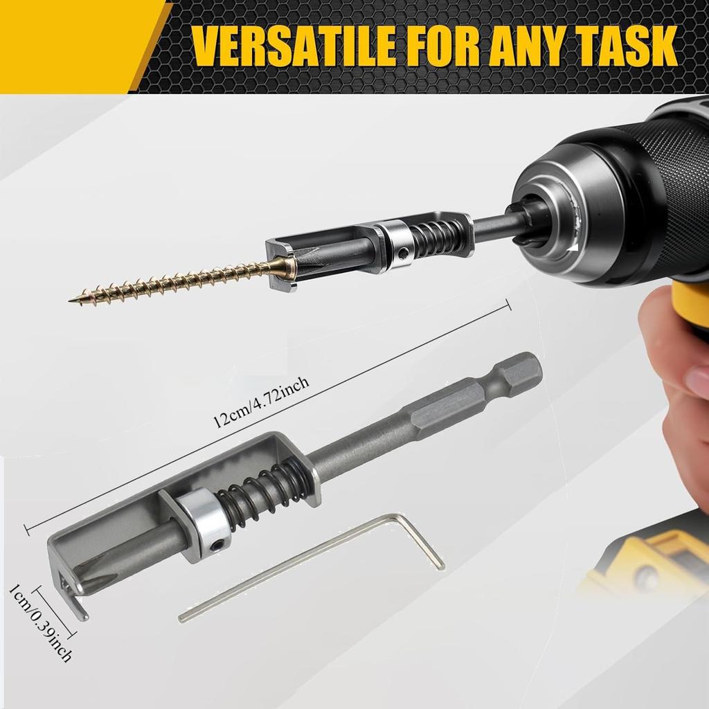 Spring Loaded Screw Holder Bit Anti-drop Screwdriver Bit Holder for Grip Screws In Overhead or One Handed Positions