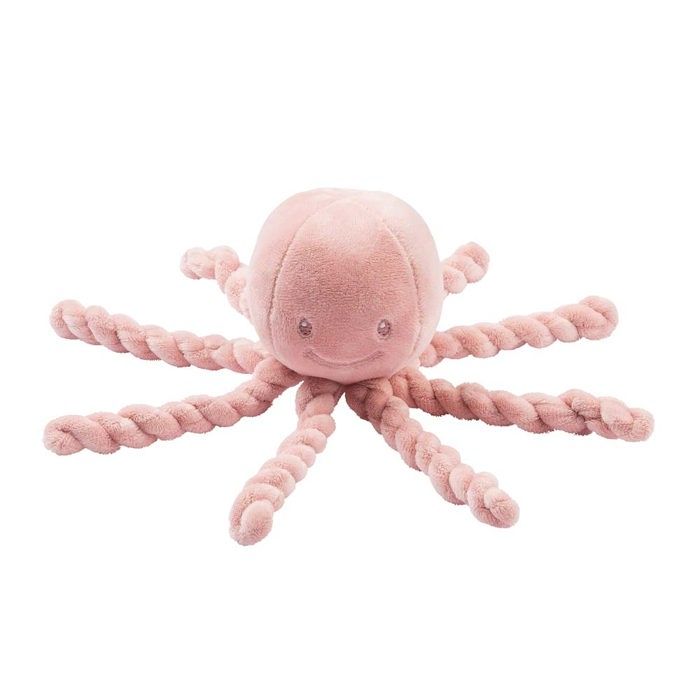 NATTOU Doudou Pieuvre Lapidou - 23 cm - 100% polyester - Rose
