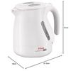 Tefal Electric Kettle 1.0L Tipping Over Hot Water Leak Lock "Justin Plus Lock White" KO4421JP