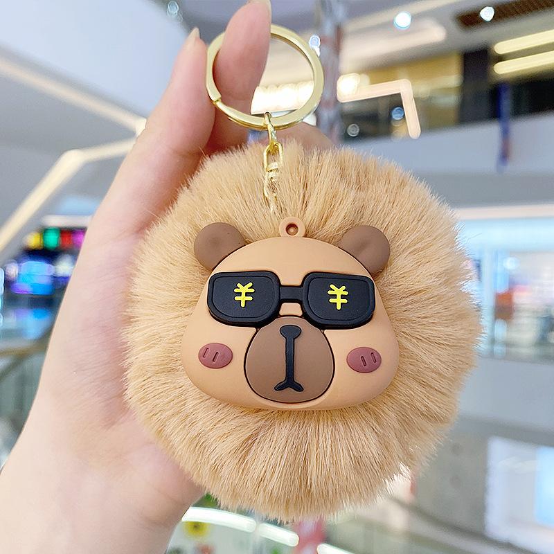 Plush Keychain Cute Hairball Exquisite Hairball Doll Key Chain Ring Schoolbag Pendant