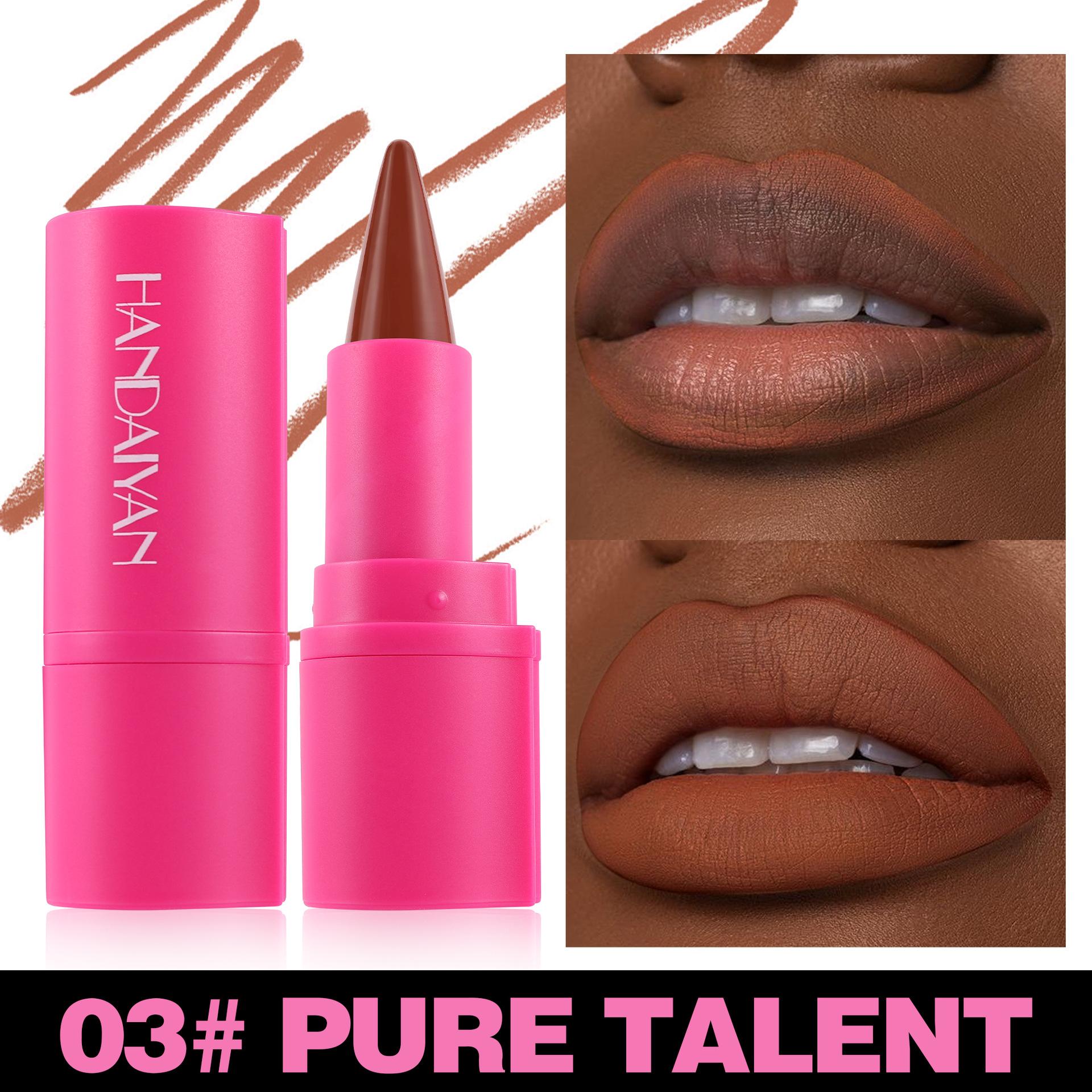 

Матовая красная помада для губ 2-в-1, 8 цветов, Easy Color, водостойкая, стойкая, четкая линия для губ 3.6g