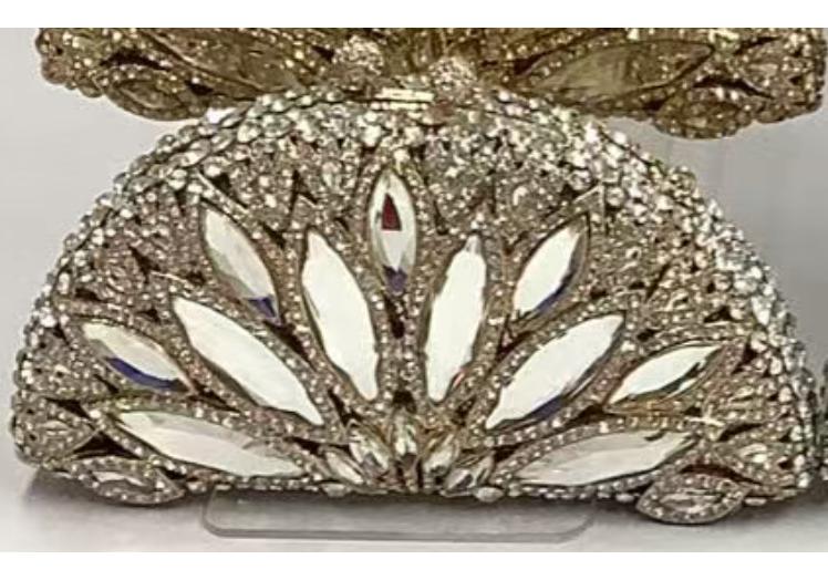 WHTUOHENG Pink Diamond Evening Clutch Rhinestone Crystal Clutch Bag for Women Elegant Female Party Wedding Purse Handbag
