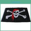 Jolly Roger Piratenvlag Banner Polyester Materiaal Halloween Decoratie Voor Piratenliefhebbers