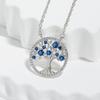Color Zirconium Law Necklace Women'S Religious Belief Hollow Nature Tree Of Life Necklace Premium Durable Quality