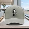 Adjustable Torn Skull Baseball Cap Lightweight Unisex Printed Hat for Outdoor Weddings Parties