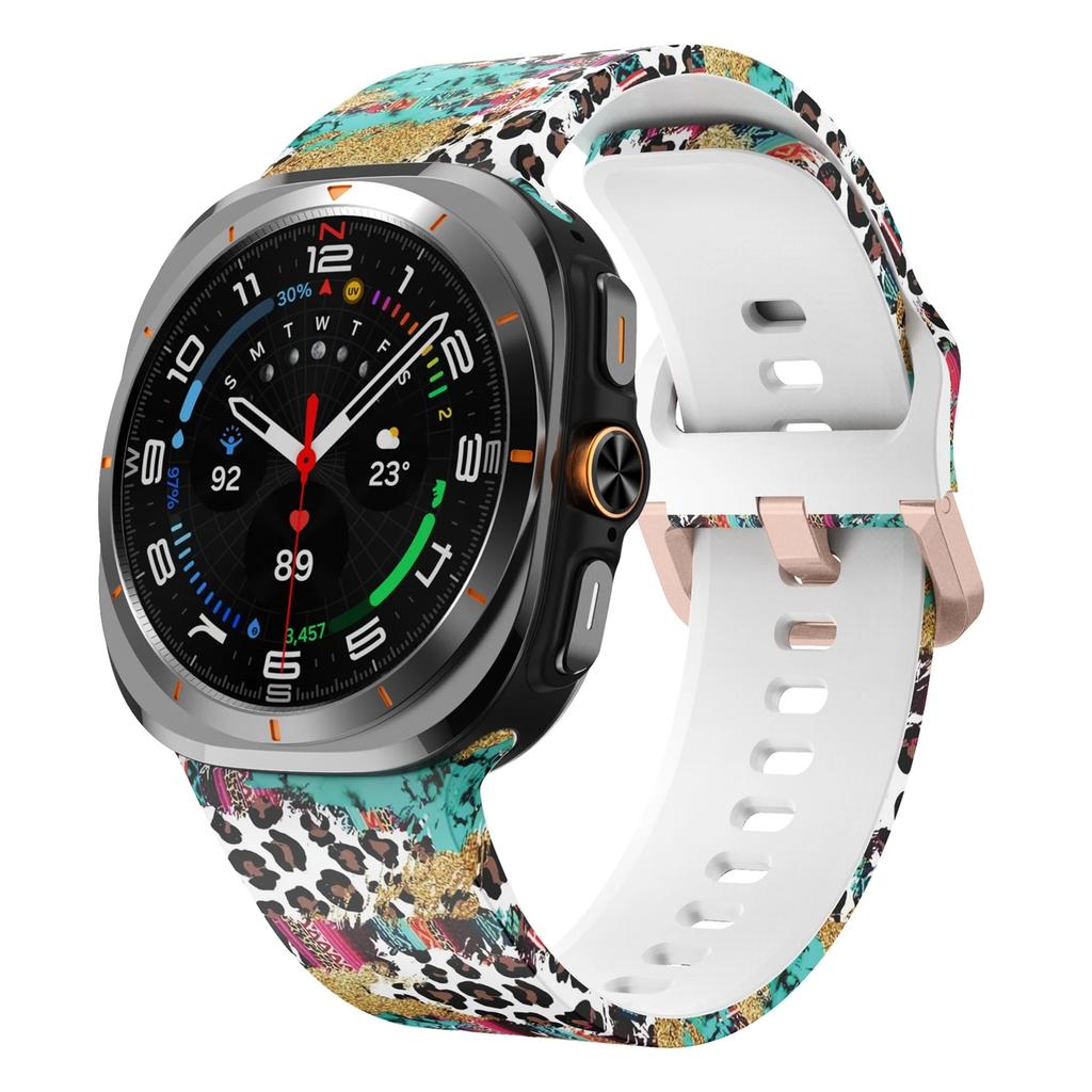 Drukowany silikonowy pasek do Samsung Galaxy Watch Ultra 47mm Pasek do Galaxy Watch Ultra 2 Sportowa bransoletka Paski do zegarka