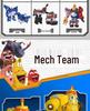 Laughing Larva Toys: Mecha Team Transforming Car-Robot Set for Boys
