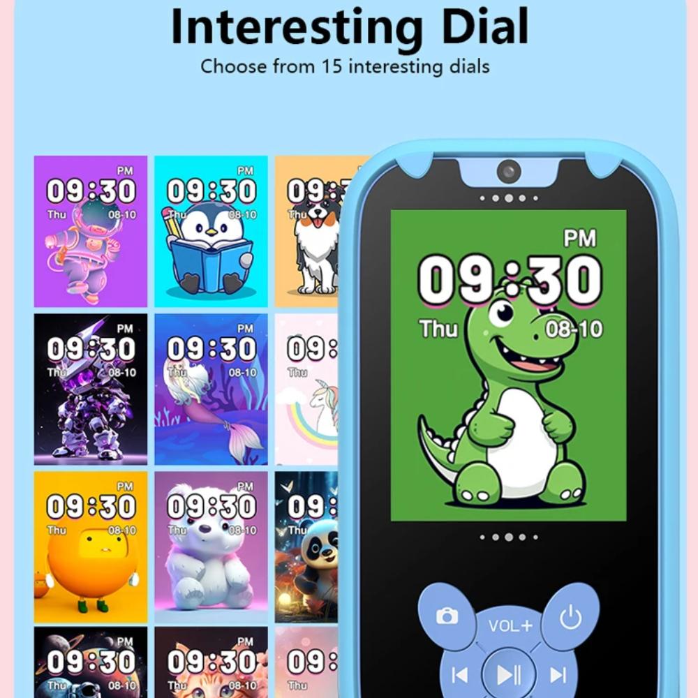 Kinder-Smartphone, Lernspielzeug, Dual-Kamera, Musik-Player, Baby-Telefon mit 8G Memro, Spiel, Lernen für 3-12-Jährige, Geburtstagsgeschenke