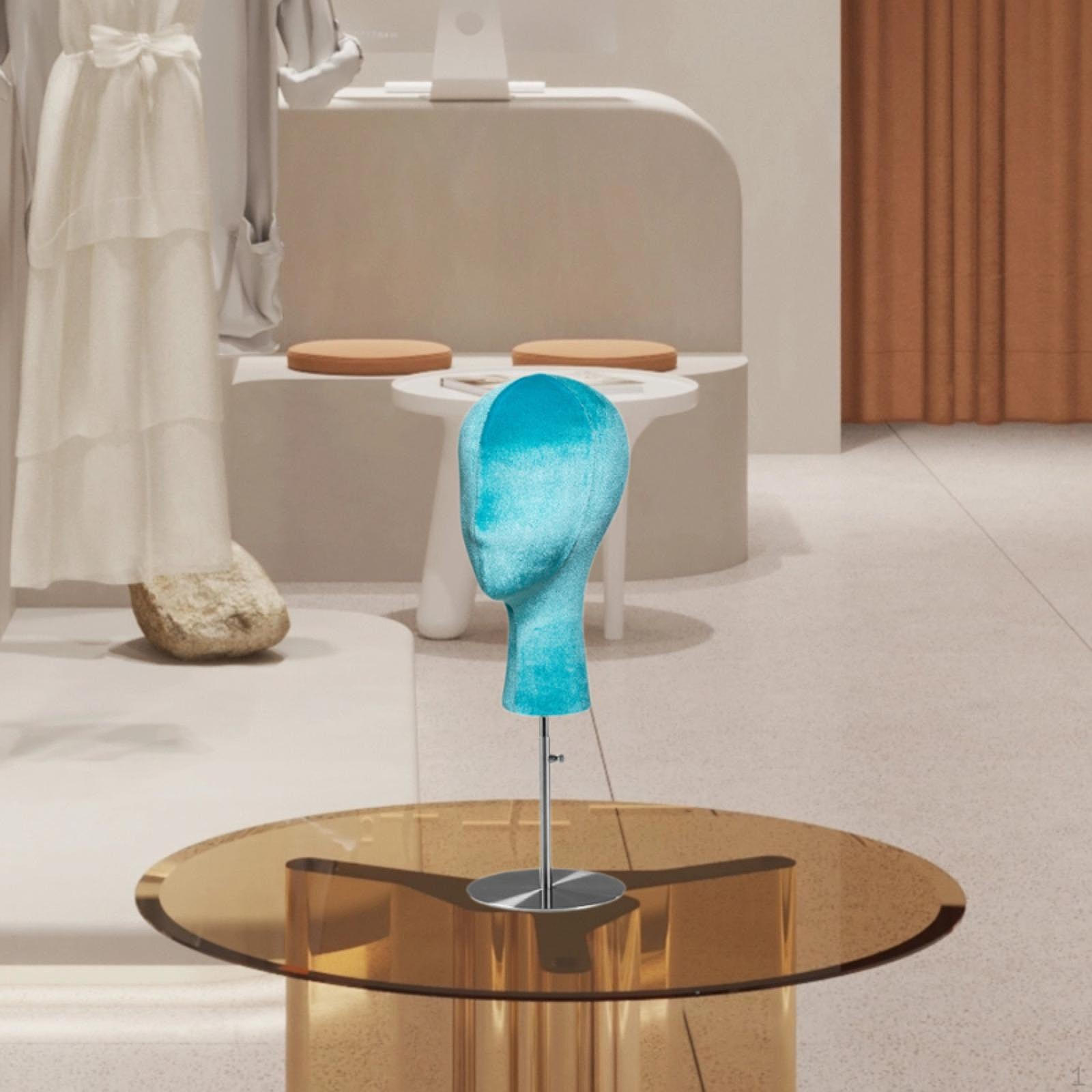 

Підставка для капелюхів, підставка для манекенів, металева основа, багатофункціональний тримач, Blue Silver Base