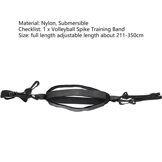 Volleyball Trainer High Elasticity Fastener Adjustable Wear-resistant Flexible Spike Training Assistant Premium Volleyball Training Belt for Exercise