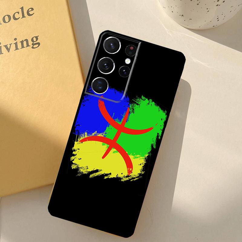 

Amazigh Berber Flag Phone Case For Samsung Galaxy S25 Ultra S20 S21 S22 S23 S24 Plus S9 S10 S25 FE Cover Shell Galaxy S25 FE