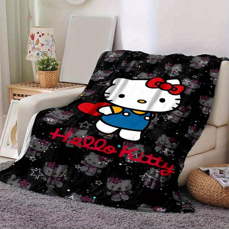 1pc. Hello Kitty Cute Cartoon Blanket - Perfect for Home, Office, Outdoor Use, Gift Idea, Suitable for Al
