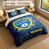 Bedding Set 1 Duvet Cover 2 Pillowcases Leeds United Print Soft Bed Linen Bedroom Decor