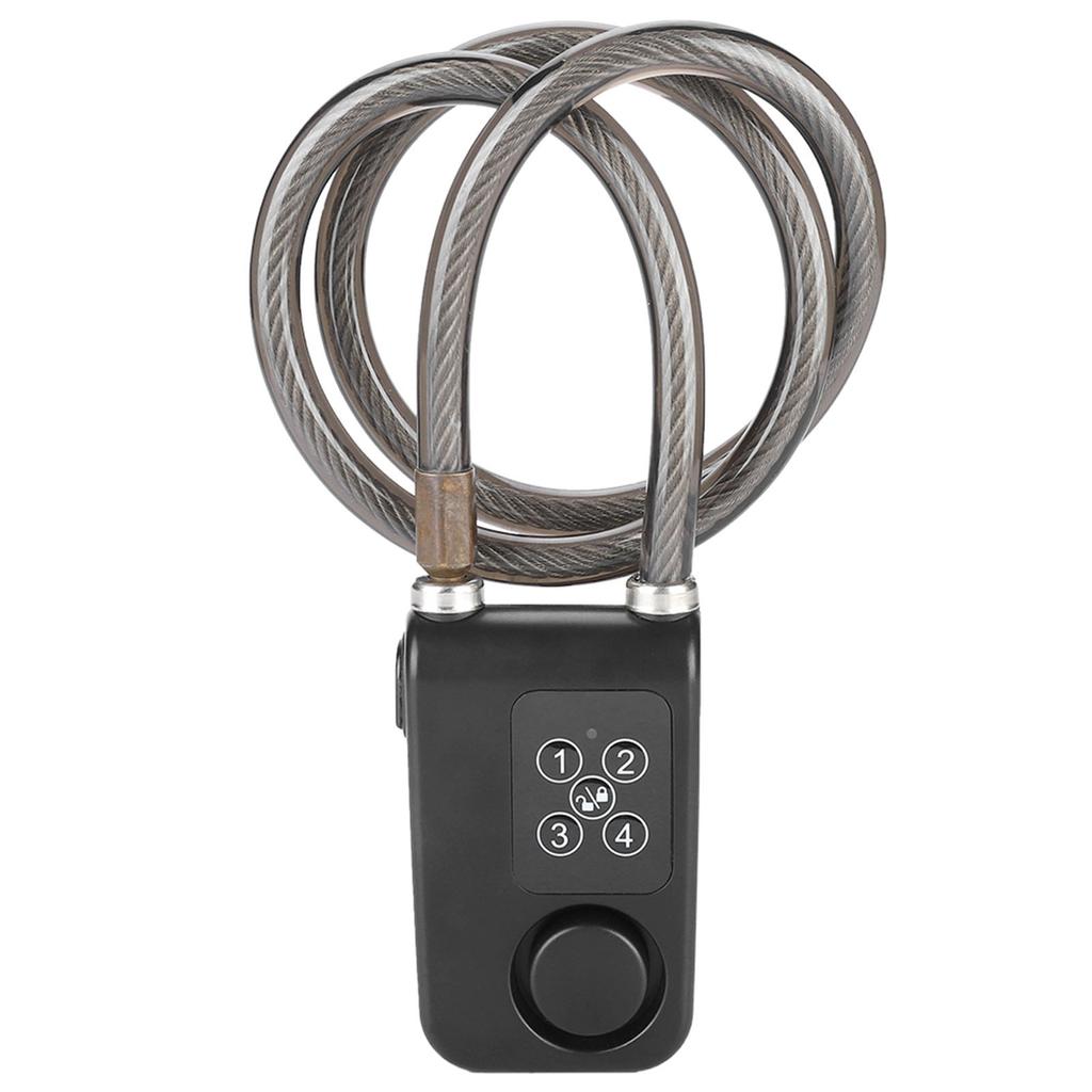 110dB Smart Waterproof Password Bicycle Lock Anti theft Alarm Lock Batteries Not Included
