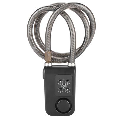110dB Smart wasserdicht Passwort Fahrradschloss Anti Diebstahl Alarm Schloss Batterien nicht enthalten